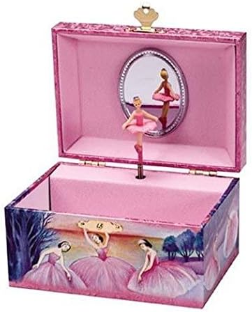Schylling Iridescent Ballerina Jewelry Box, Pink